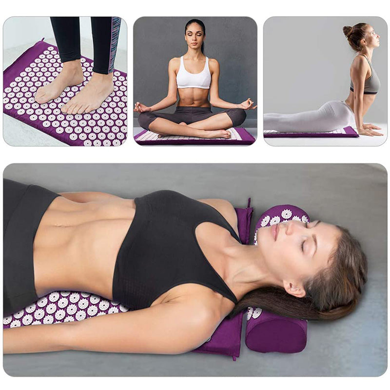 Acupressure Mat and Pillow Set